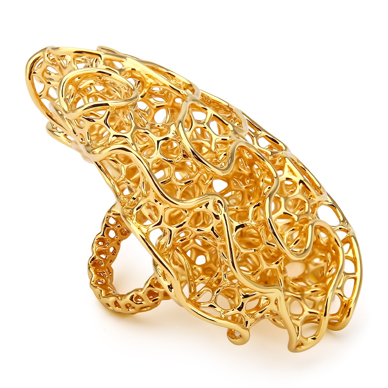 Women'S Fashion Website - IVOG Hol 18K Vergulde Ring Voor