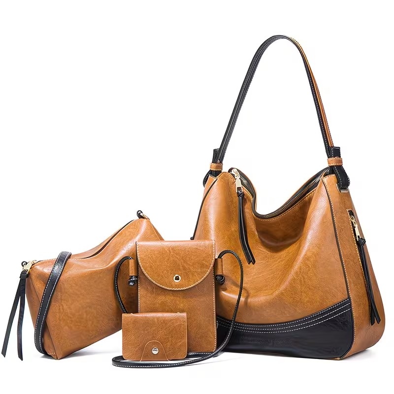 Crossbody Bag Women - Dames tassenset - 4-delige set. Eenvoudige