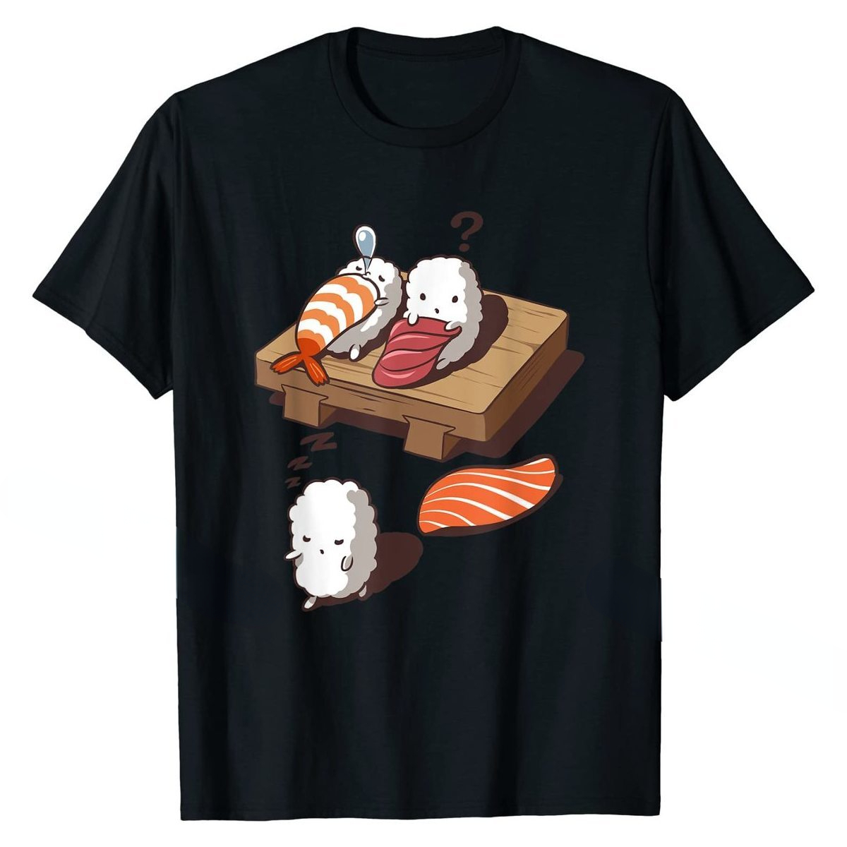 Women'S Fashion Graphic Tees - Grappige Japanse Nigiri Sushi Slaapwandelen Tee