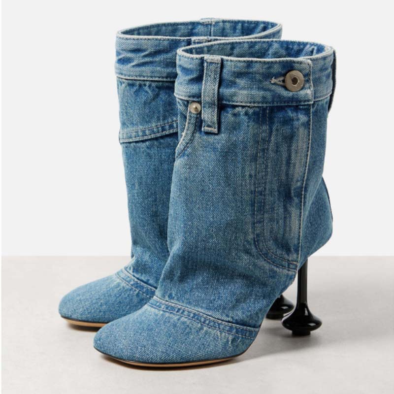 Women'S Fashion Kilt - Lente Herfst Nieuwe Onregelmatige Hak Denim