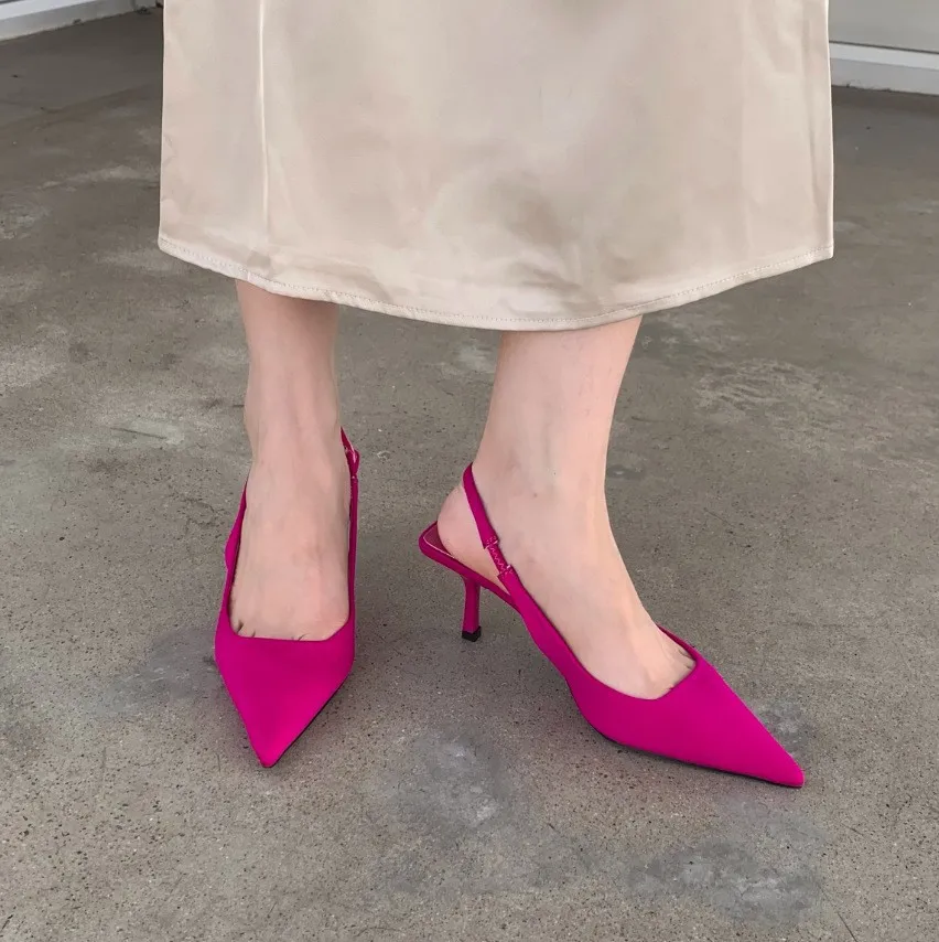 Women'S Fashion Spring 2025 - Lente Nieuwe 2025, Puntige Fijne Hak