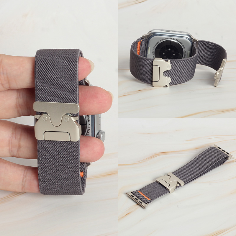 Women'S Fashion Website - Mode-gekleurde oranje elastische nylon band met