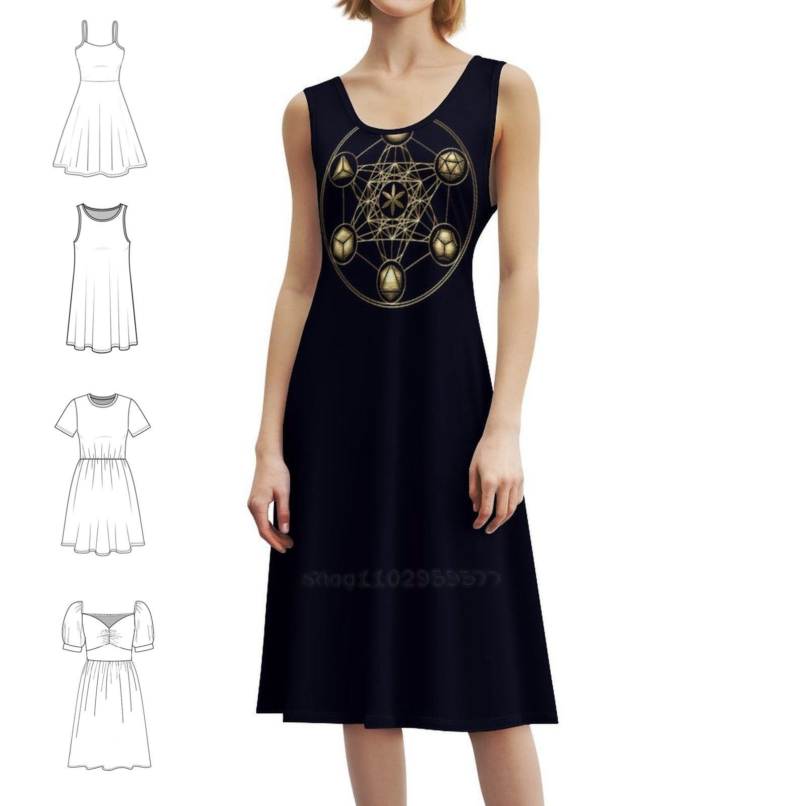 Platonische Solids Metatrons K - Women Fashion Gown recensie en prijs
