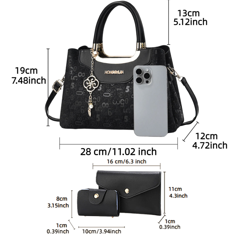 3-delige modieuze dameshandtas - Crossbody Bag Women recensie en prijs