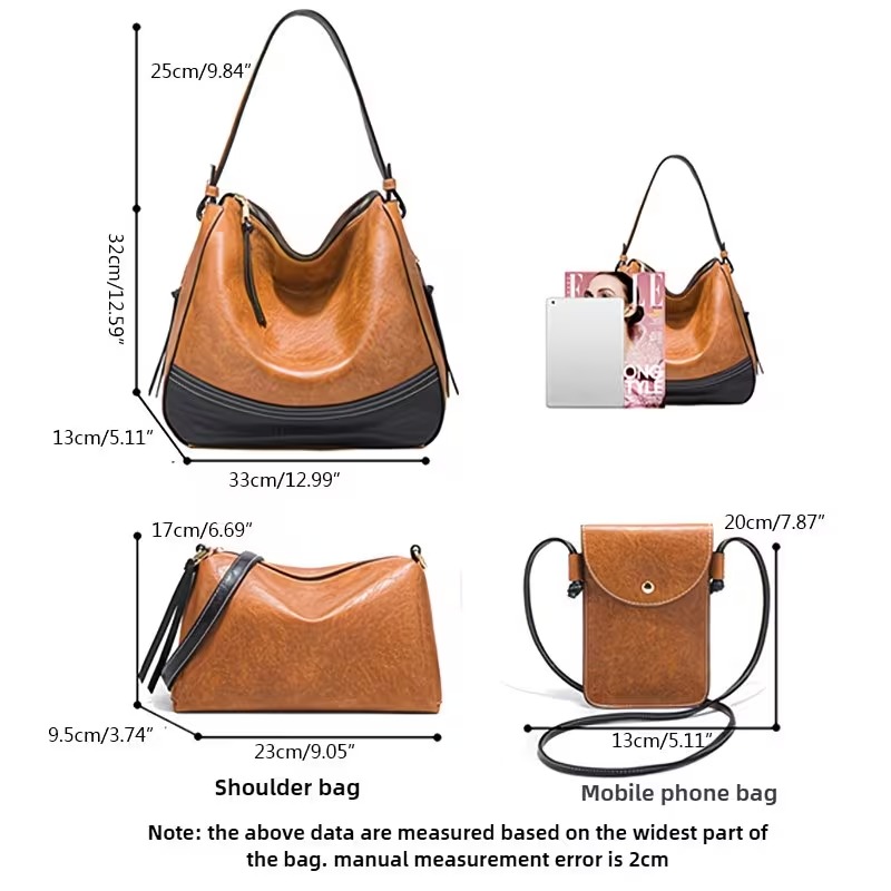 Dames tassenset - 4-delige set - Crossbody Bag Women recensie en prijs