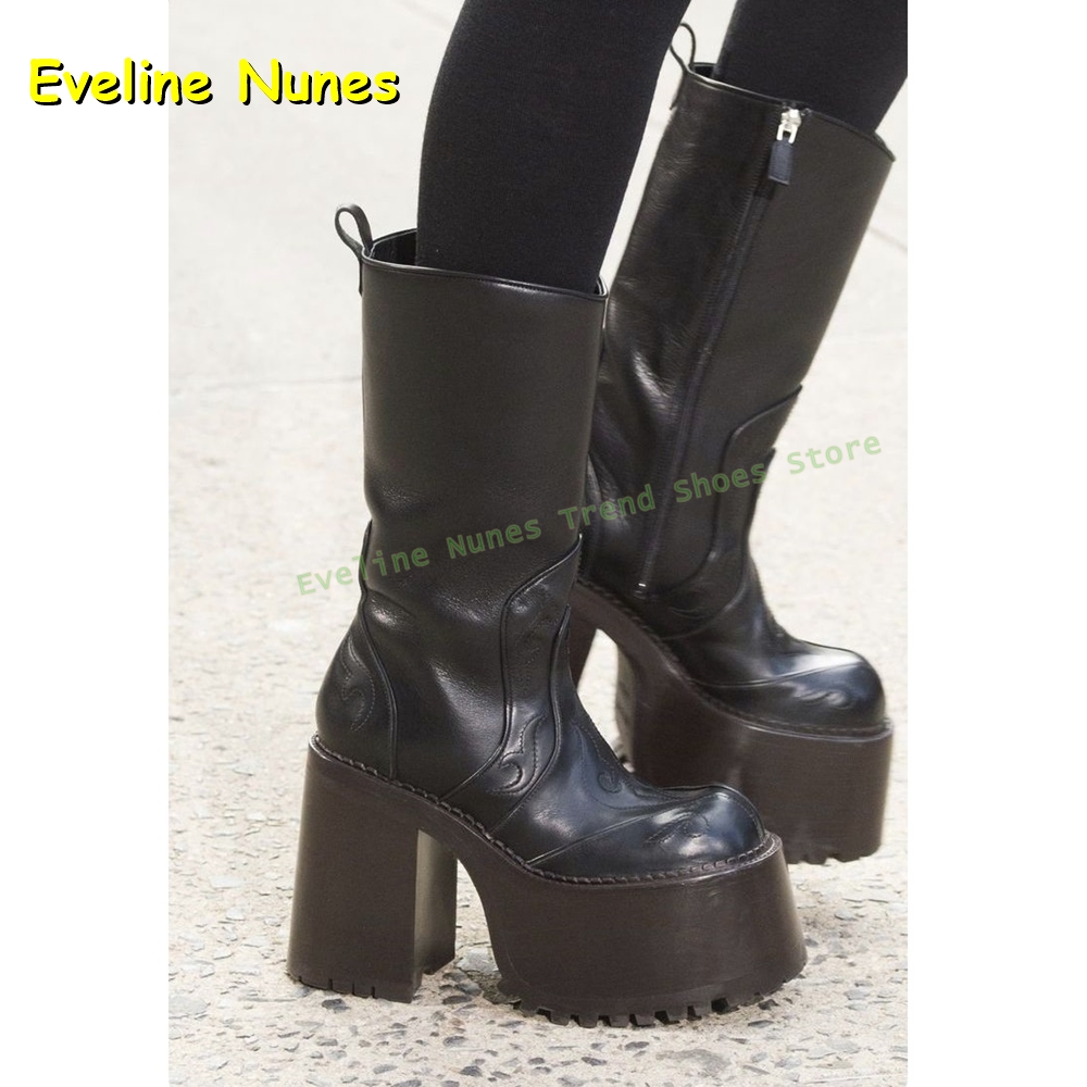 Borduren Platform Kniehoge Laa - Women'S Fashion Trends 2025 recensie en prijs