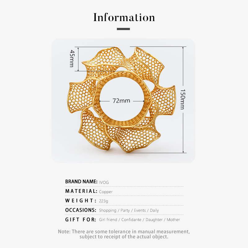 IVOG Petals Design goudkleurig - Women'S Fashion Website recensie en prijs