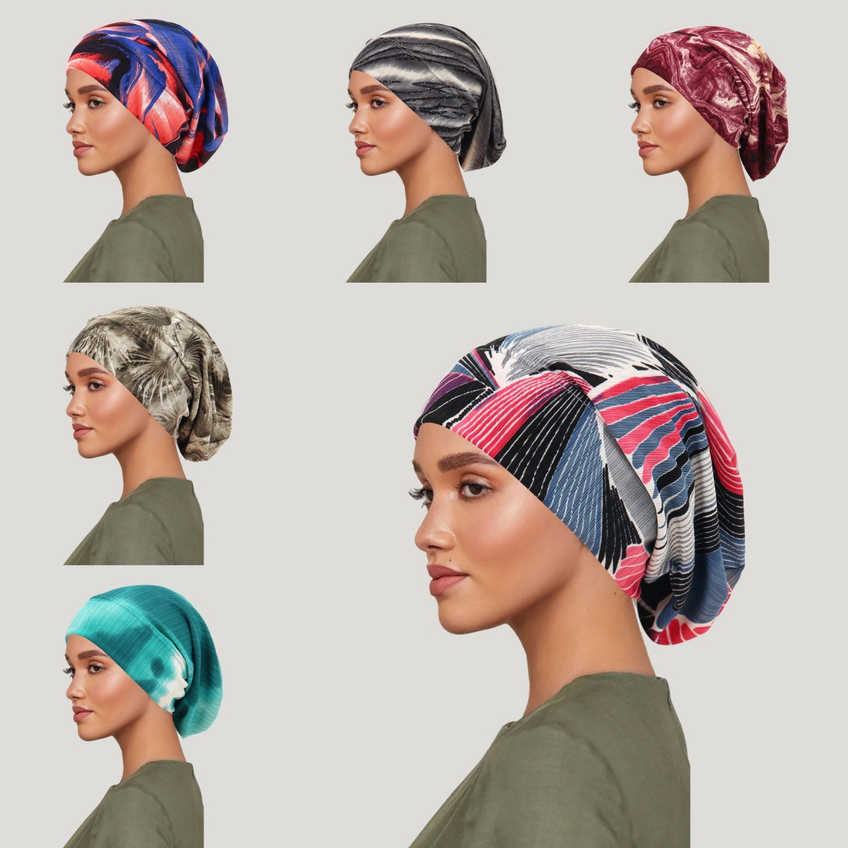 2026 Nieuwe Tie-Dye Haar Cover - Women Fashion Hats recensie en prijs