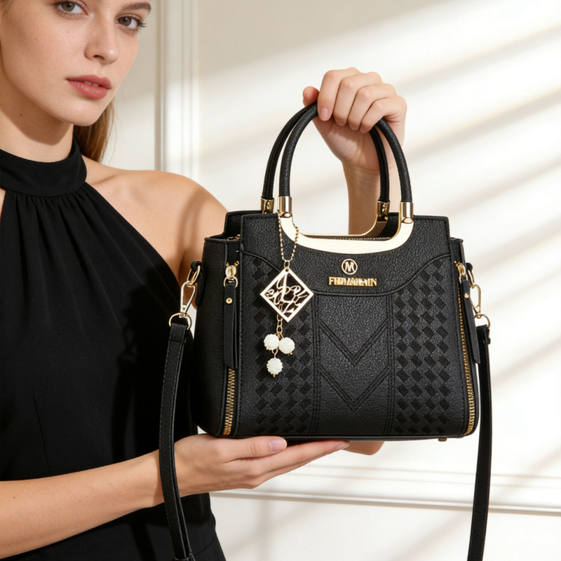 3-delige handtasset van lychee - Crossbody Bag Women recensie en prijs