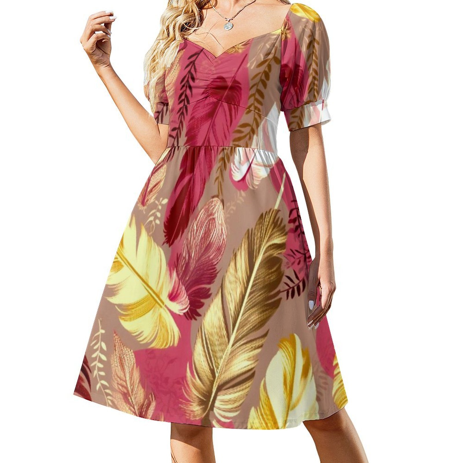 Veren-Fuchsia Olijfgroen Blush - Women Fashion Gown recensie en prijs