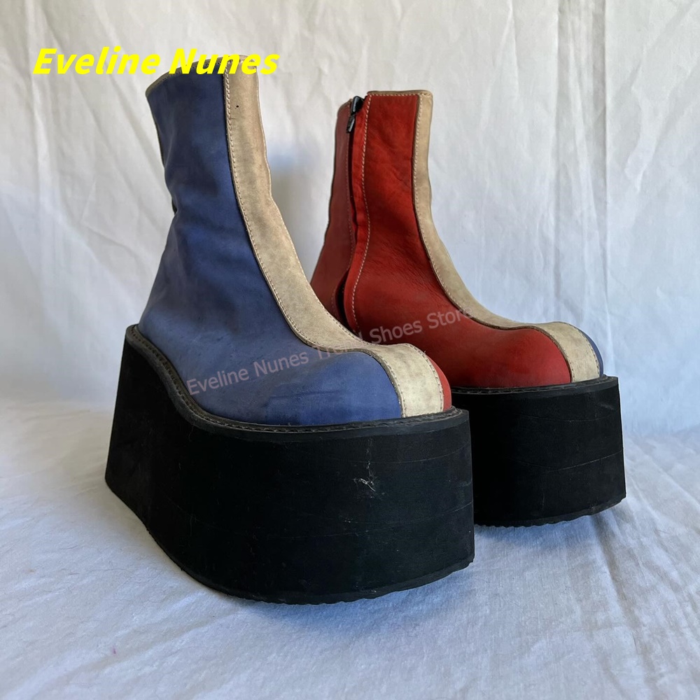Y2K Rood Blauw Platform Enkell - Women'S Fashion Trends Spring 2026 recensie en prijs