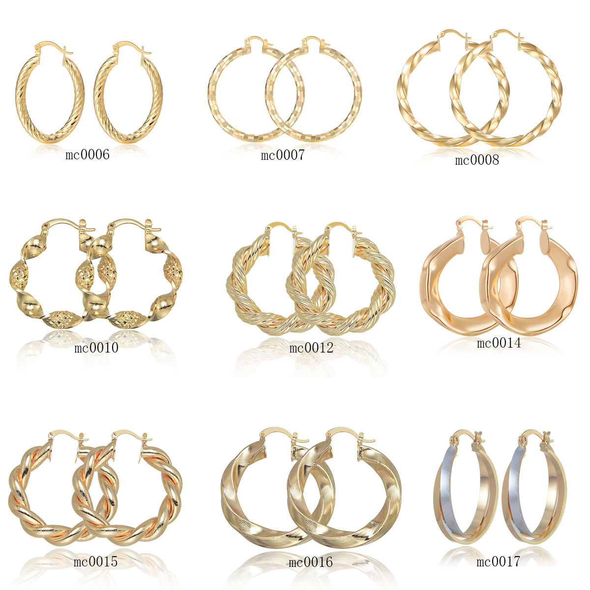 9 Paar 18K Vergulde Koperen Ho - Women'S Fashion Website recensie en prijs