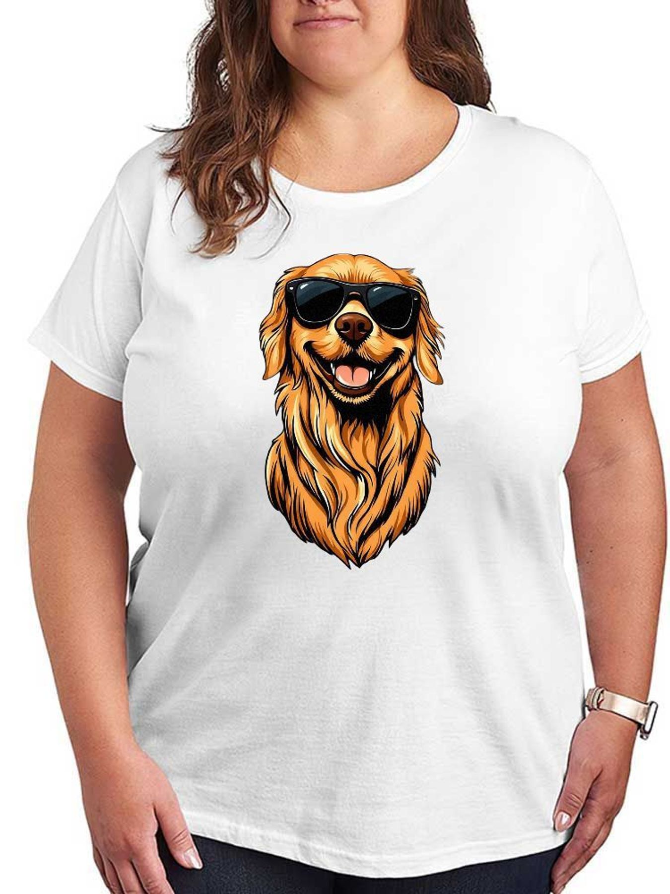Grappige Golden Retriever Graf - Women'S Fashion Graphic Tees recensie en prijs