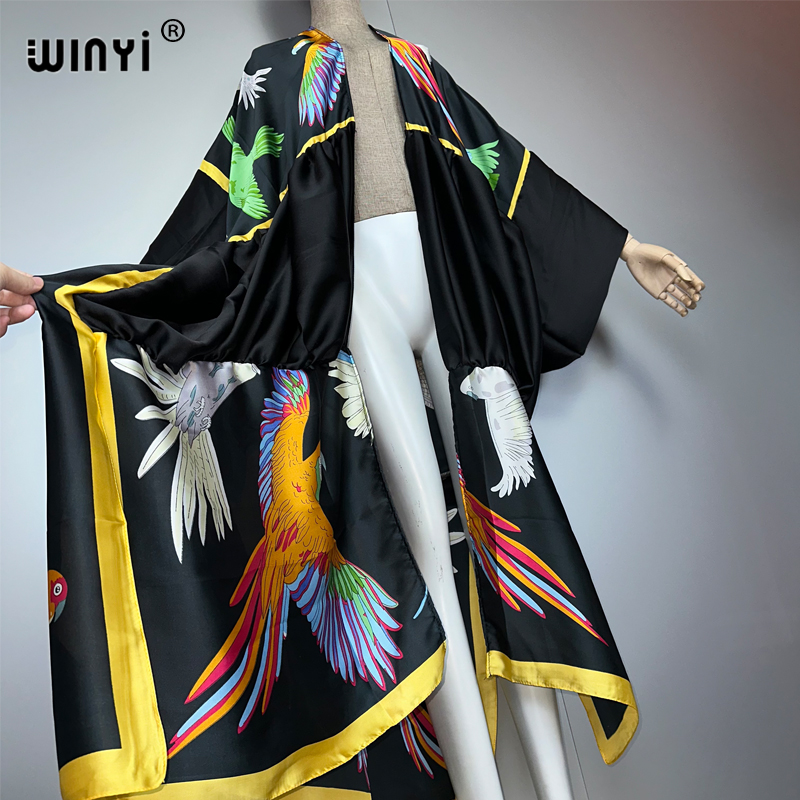 WINYI print boho kimono maxi s - Women'S Fashion Kimono recensie en prijs