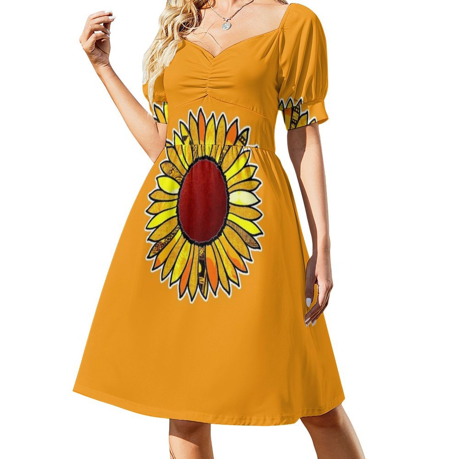 Retro Zonnebloem Boho Chic Jur - Women Fashion Gown recensie en prijs