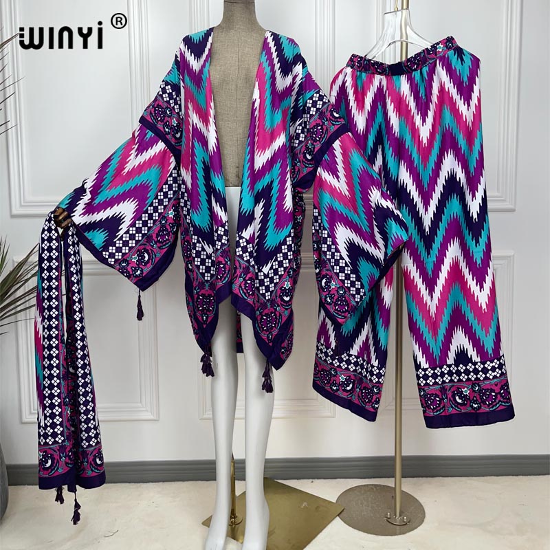 Winyi Twee Stuk Pak Kimono Rec - Women'S Fashion Kimono recensie en prijs
