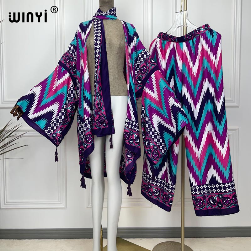 Winyi Twee Stuk Pak Kimono Rec - Women'S Fashion Kimono recensie en prijs