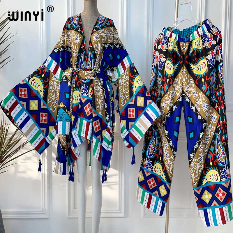 Winyi Twee Stuk Pak Kimono Rec - Women'S Fashion Kimono recensie en prijs